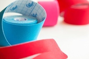 elastische tape in verschillende kleuren